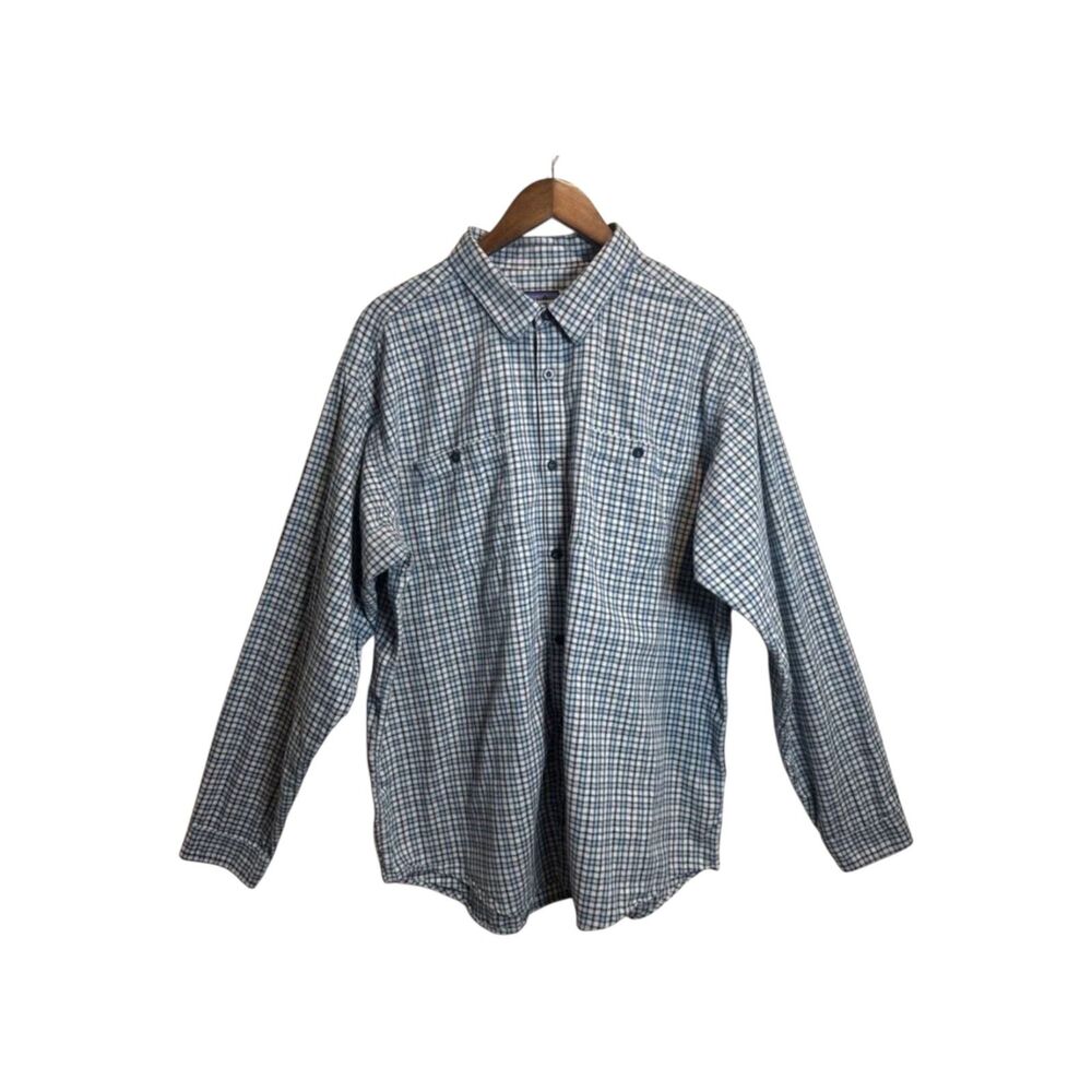Patagonia Striped Long Sleeve Shirt Men's Size XL Style 53837 Organic Cotton